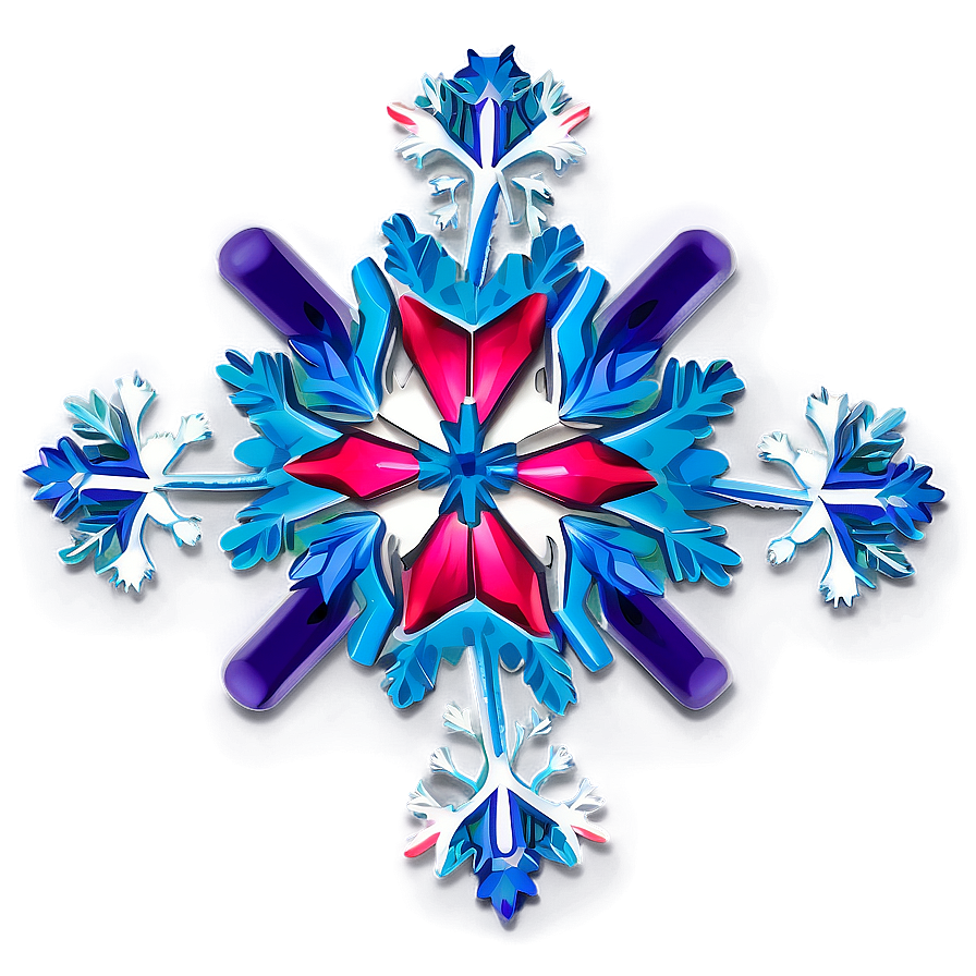 Snowflake Christmas Theme Png Mrg PNG Image