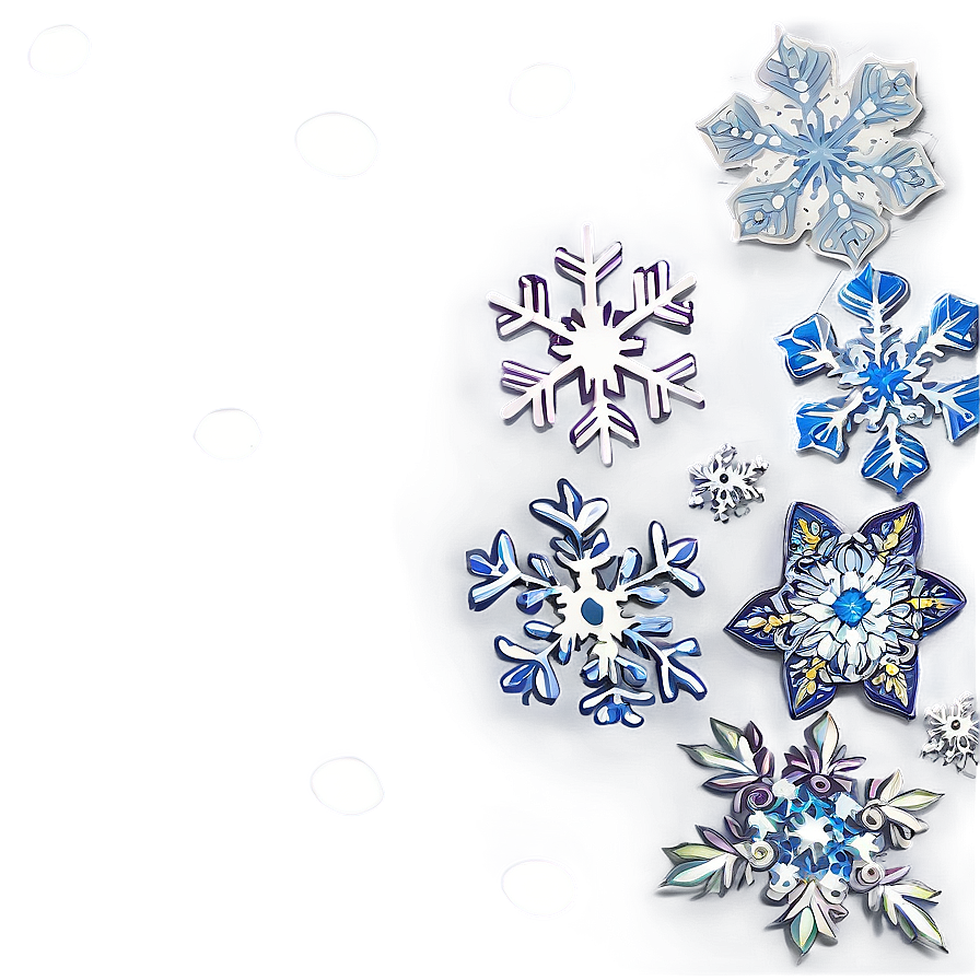 Snowflake Flower Frame Png 35 PNG Image