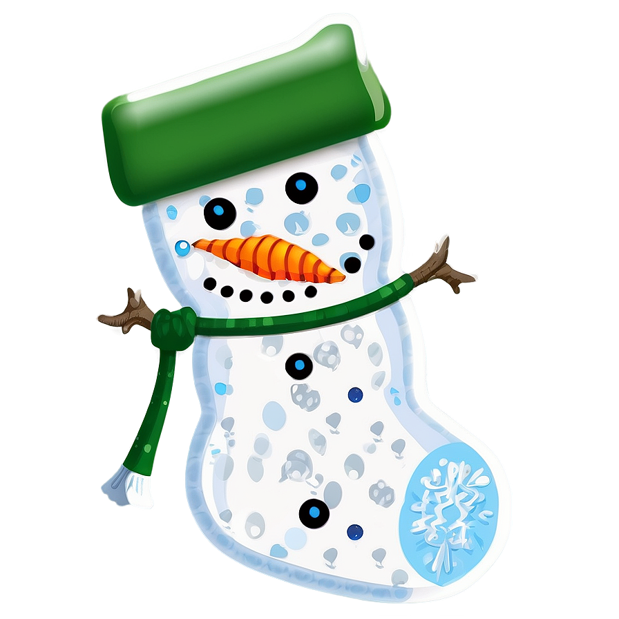 Snowman Christmas Stocking Png 06132024 PNG Image