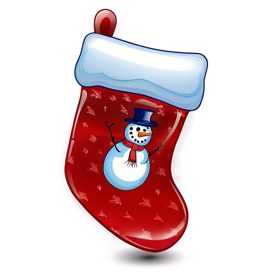 Snowman Christmas Stocking Png Ejp PNG Image