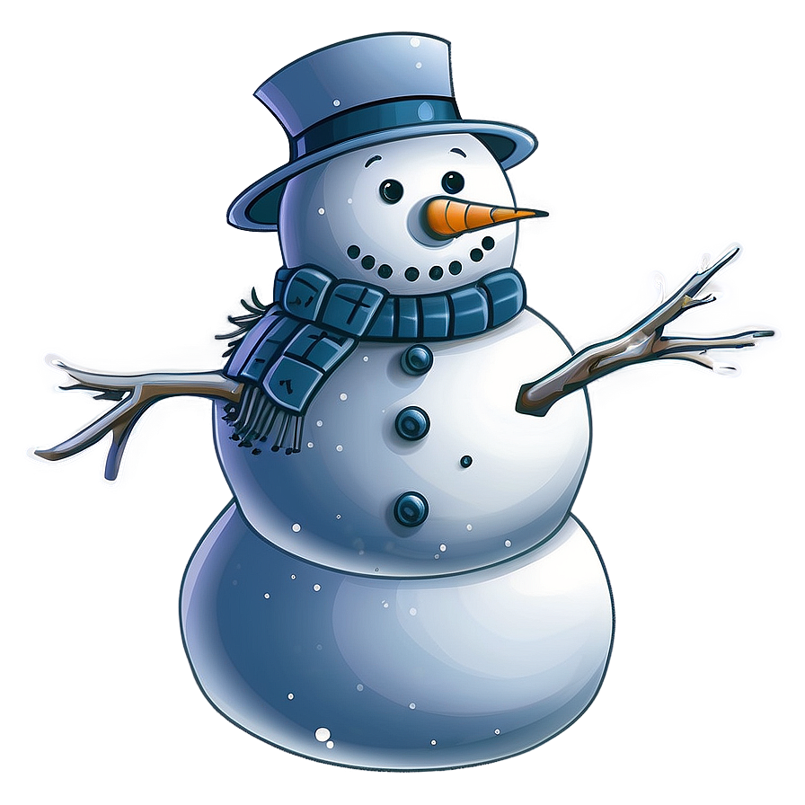 Snowman In A Snowstorm Png Lha4 PNG Image