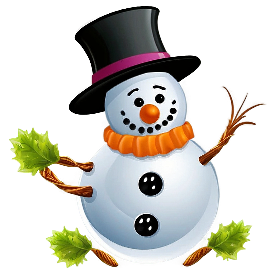 Snowman With Carrot Nose Png Ubf92 PNG Image