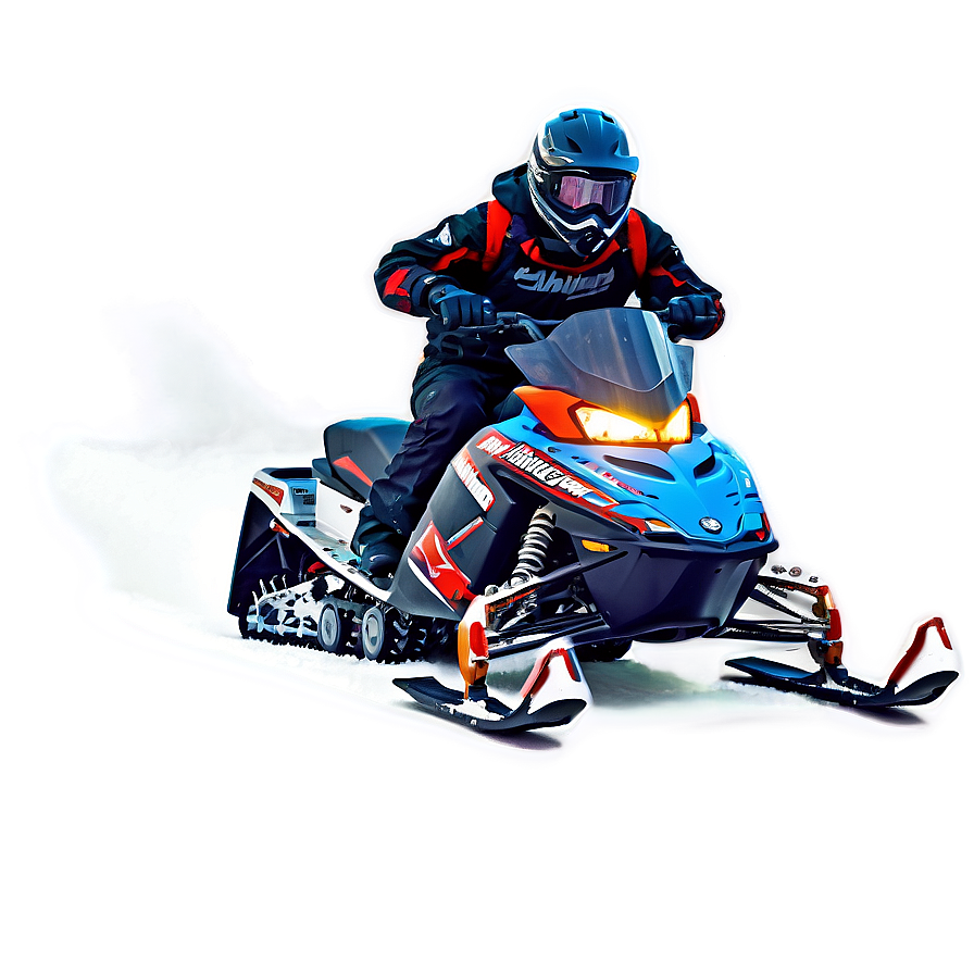 Snowmobile Downhill Racing Png Ocl81 PNG Image