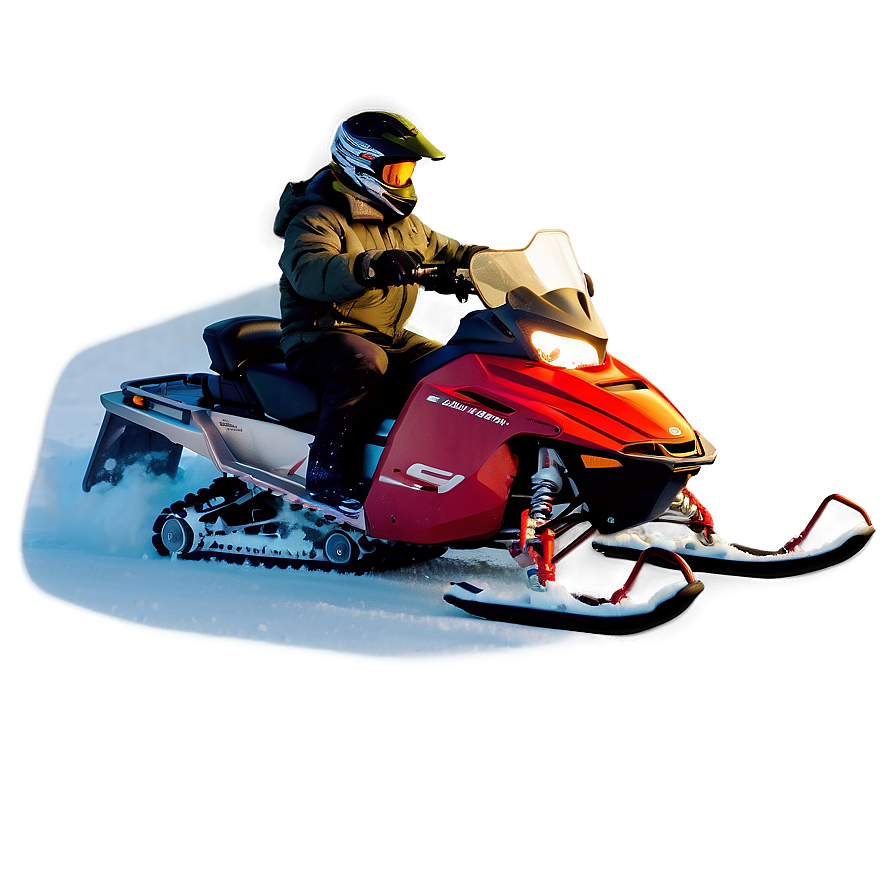 Snowmobile Night Riding Png Vpf PNG Image