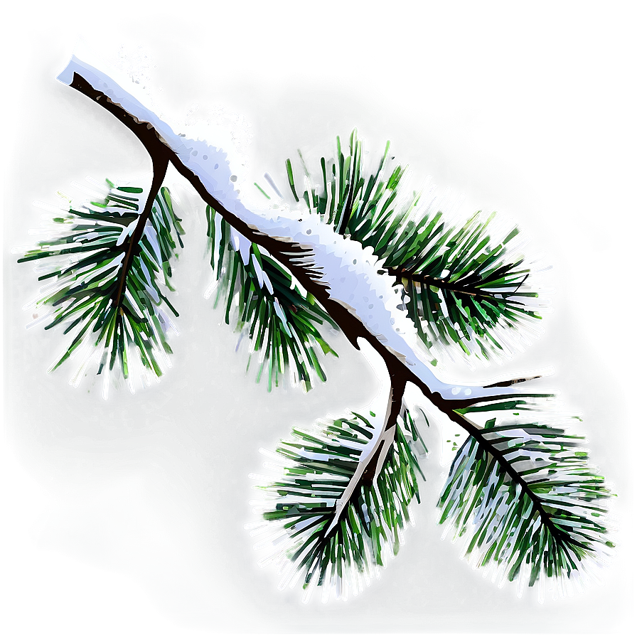 Snowy Branches Transparent Png Fga PNG Image