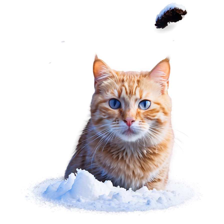 Snowy Cat Meme Png 05212024 PNG Image