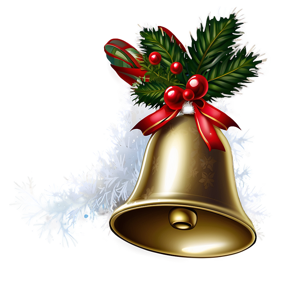 Snowy Christmas Bell Png Way PNG Image