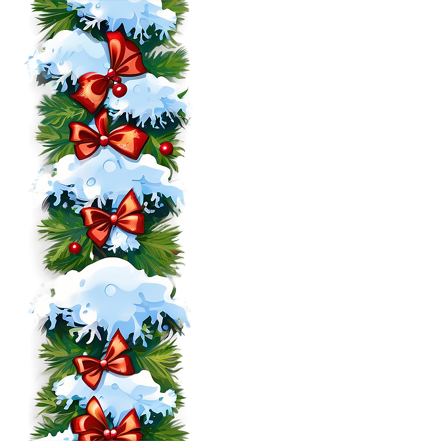 Snowy Christmas Border Png 05252024 PNG Image