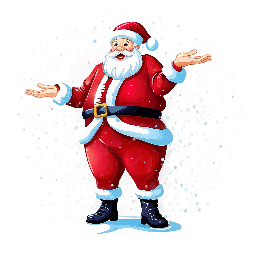 Snowy Christmas Eve Santa Png Ntb PNG Image