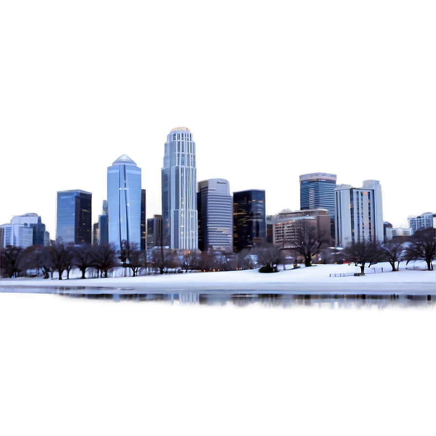 Snowy City Skyline Png 80 PNG Image