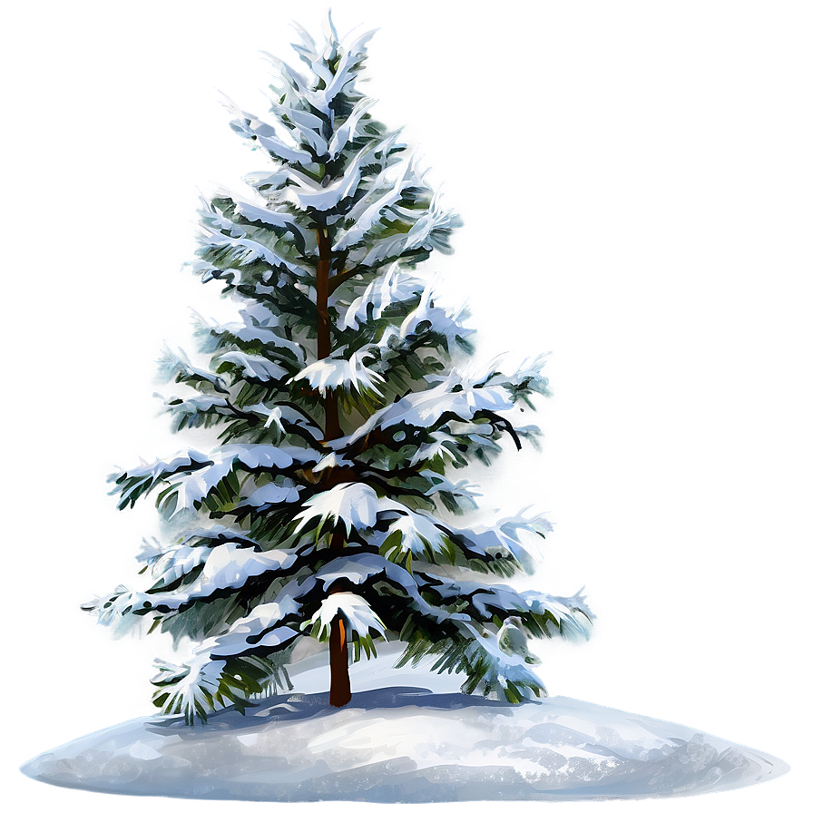 Snowy Evergreen Trees Png 90 PNG Image