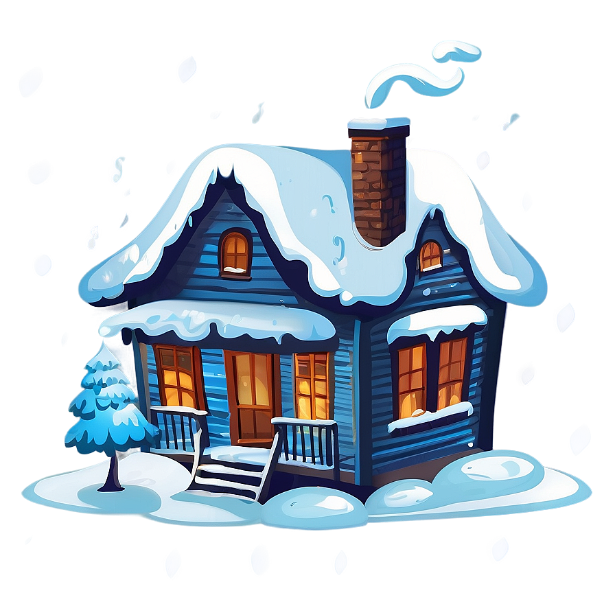 Snowy House Clipart Png Hes PNG Image