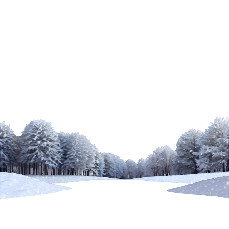 Snowy Landscape Transparent Png 32 PNG Image