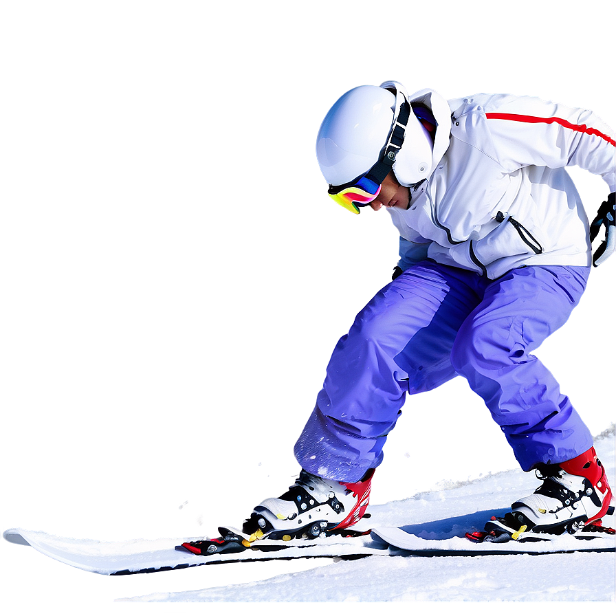 Snowy Mountain Skiing Png Ahf PNG Image