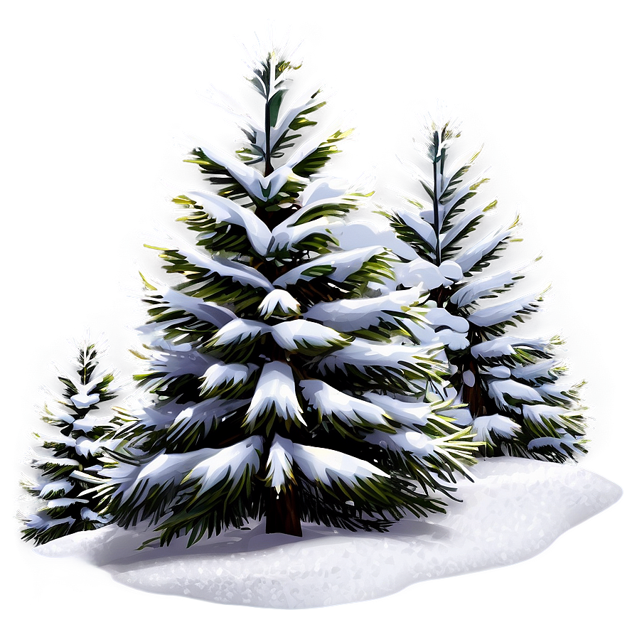 Snowy Pine Trees Forest Png 31 PNG Image