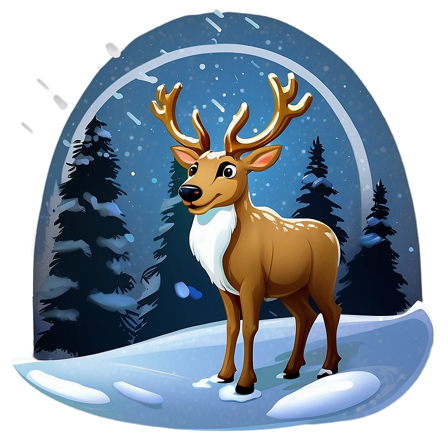 Snowy Reindeer Png 05212024 PNG Image