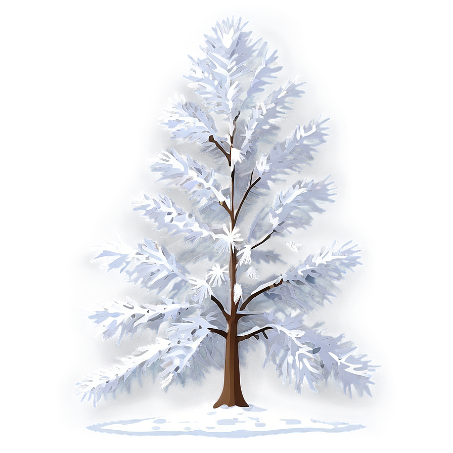 Snowy Tree At Dusk Png Uab PNG Image