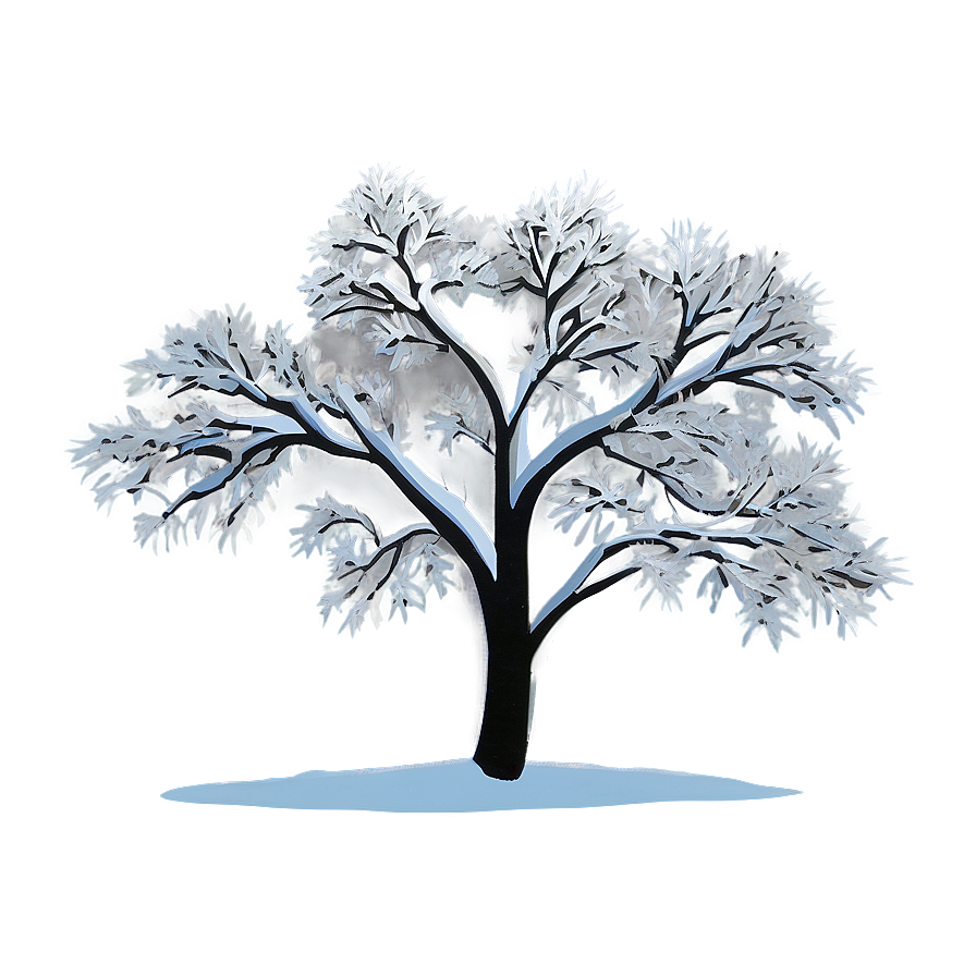 Snowy Tree Silhouette Png 31 PNG Image