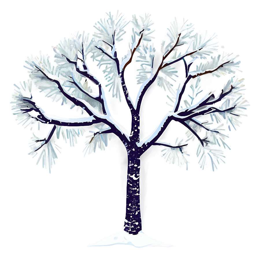 Snowy Tree Silhouettes Png 28 PNG Image