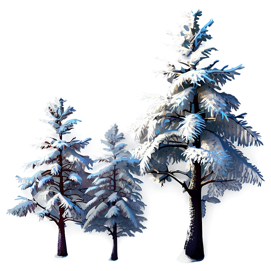 Snowy Trees Transparent Png 15 PNG Image