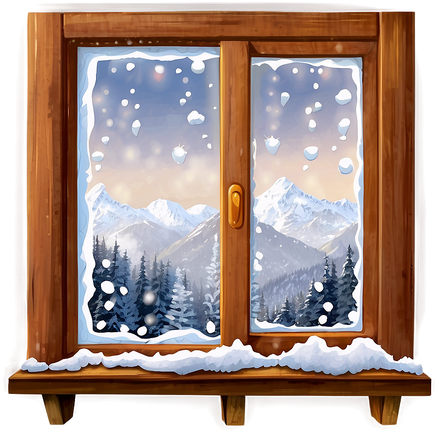 Snowy Window Transparent Png Huc PNG Image