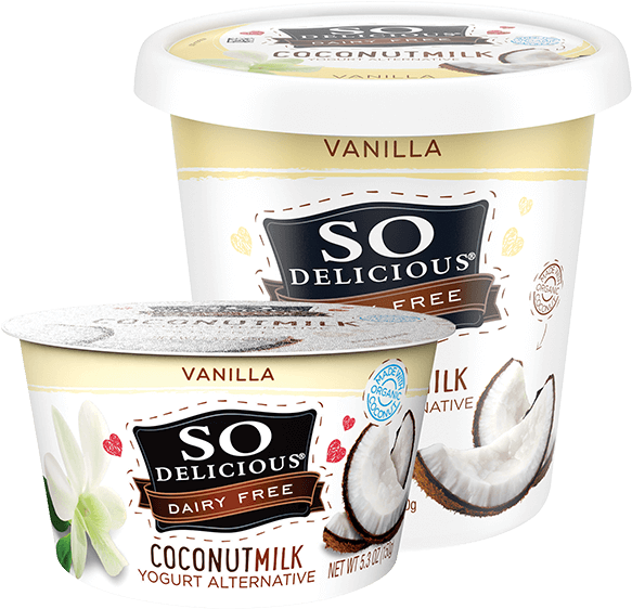 So Delicious Coconut Milk Yogurt Alternative Vanilla PNG Image