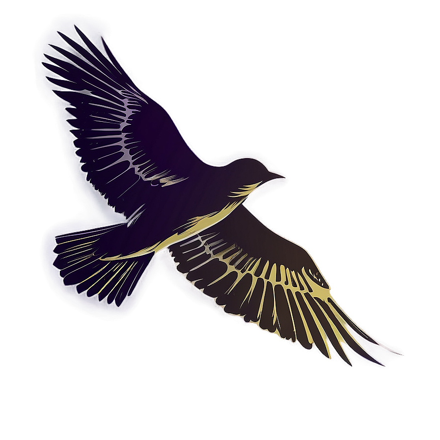 Soaring Bird Silhouette Png 05212024 PNG Image