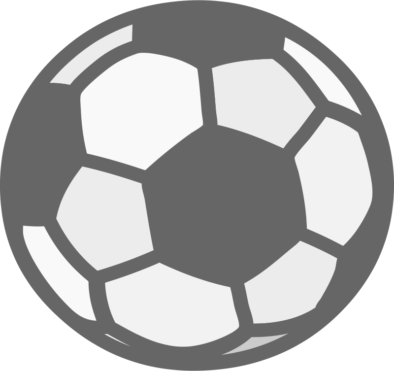 Soccer Ball Icon Gray Scale PNG Image