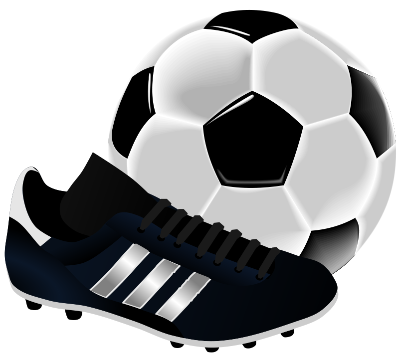 Soccer Balland Cleat Graphic PNG Image