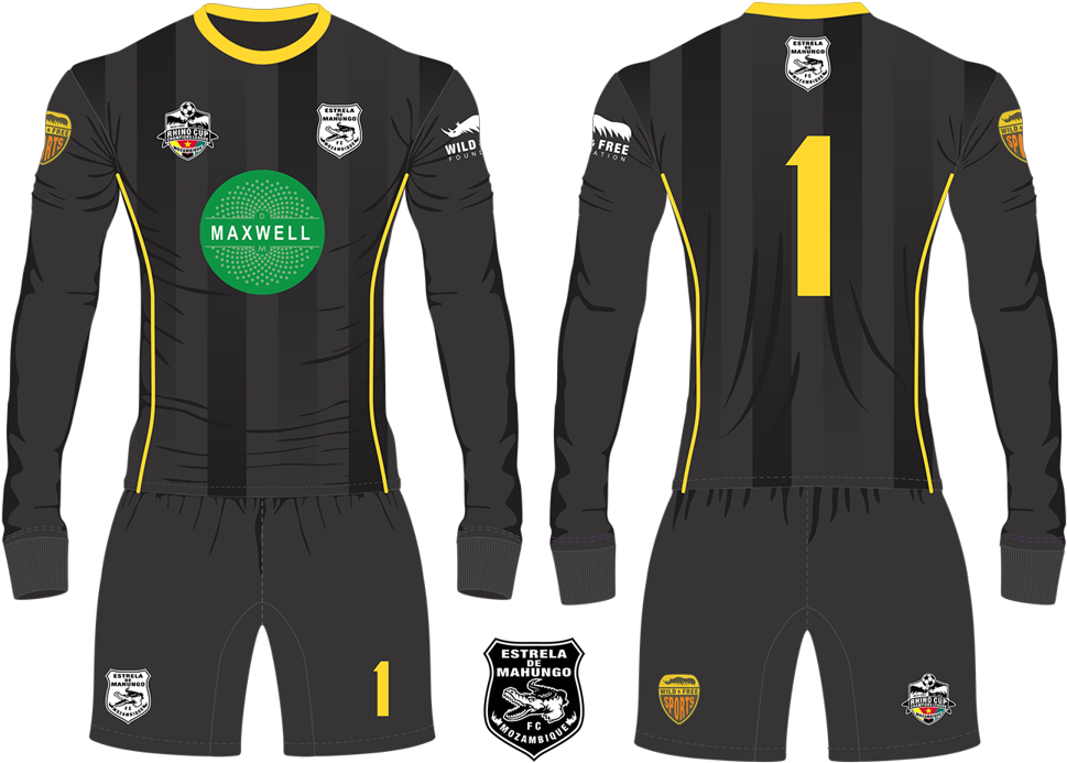 Soccer Goalkeeper Kit Design PNG Image