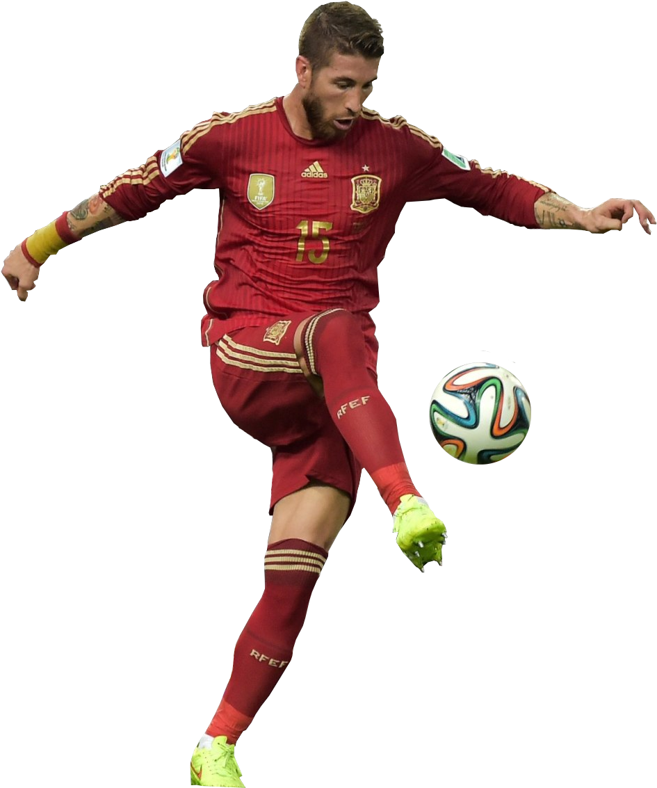 Soccer_ Player_ Mid_ Kick PNG Image