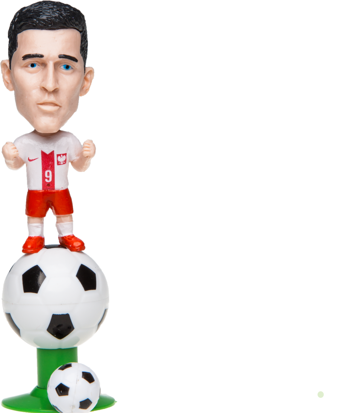 Soccer Star Bobblehead Figurine PNG Image