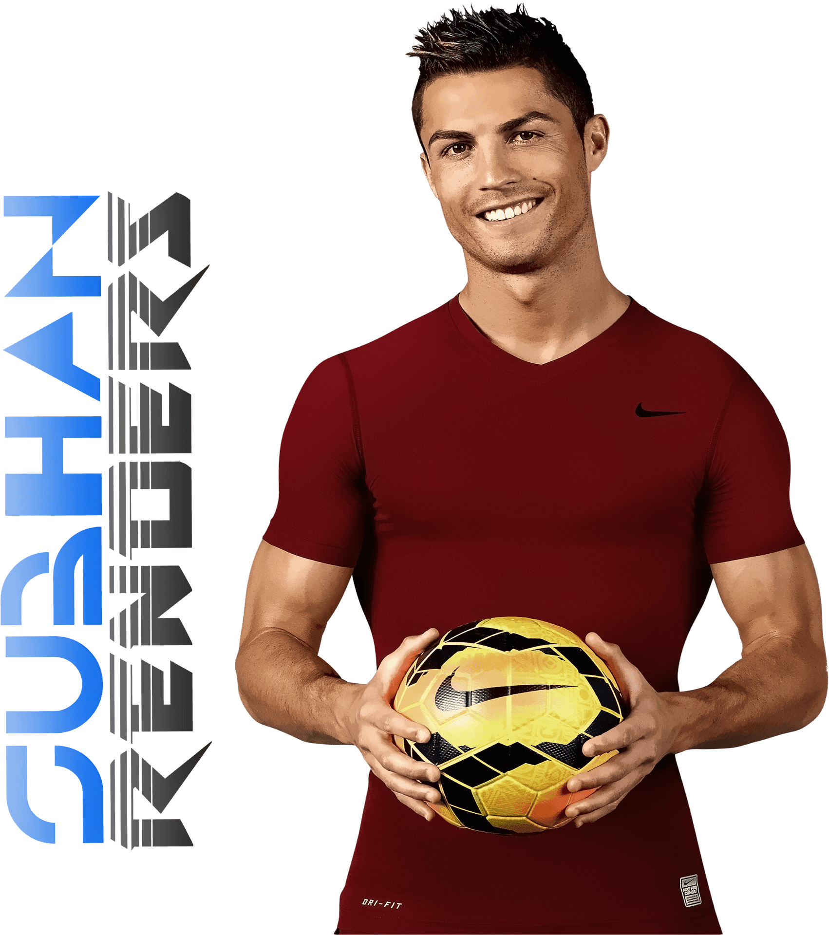 Soccer_ Star_ Holding_ Ball PNG Image