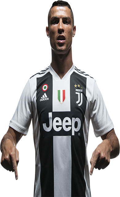 Soccer_ Star_in_ Juventus_ Kit PNG Image