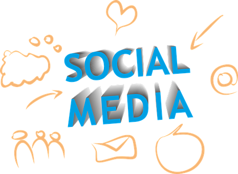 Social Media Concept Art PNG Image