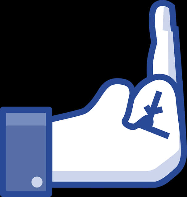 Social Media Dislike Gesture PNG Image