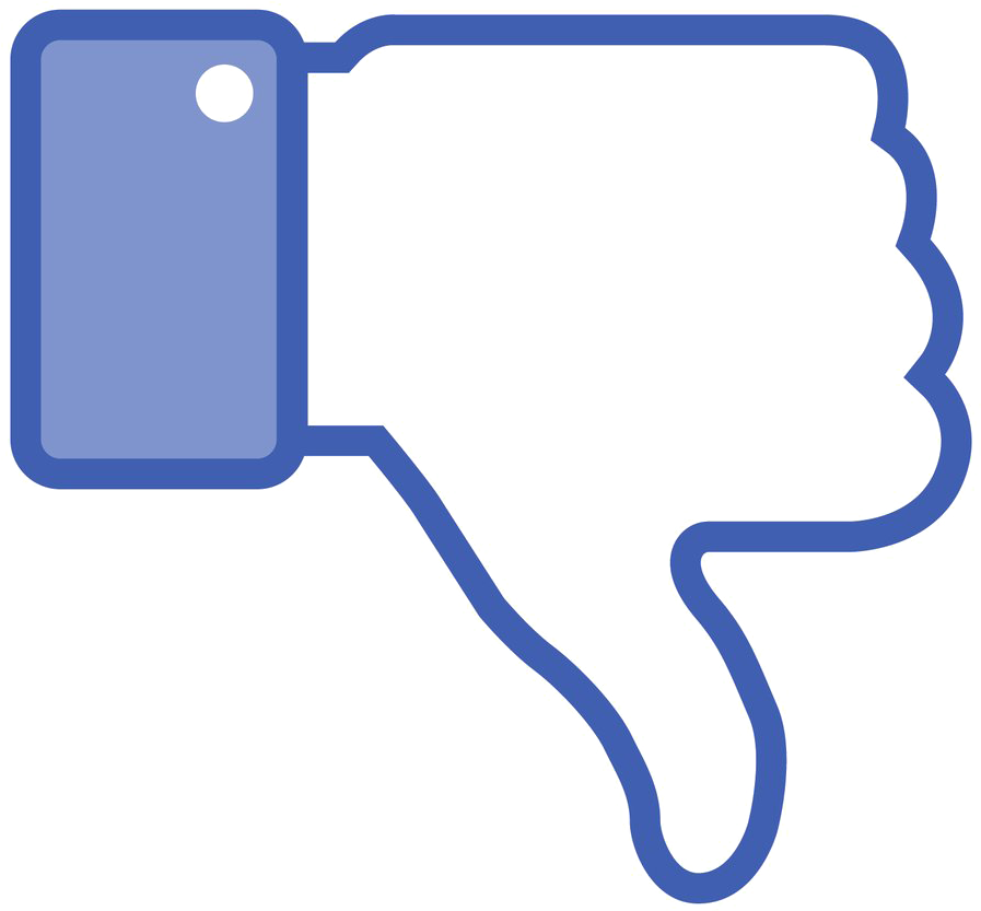 Social Media Dislike Icon PNG Image