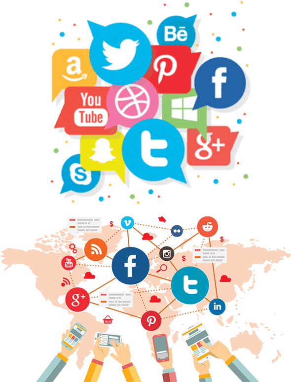 Social Media Global Influence PNG Image