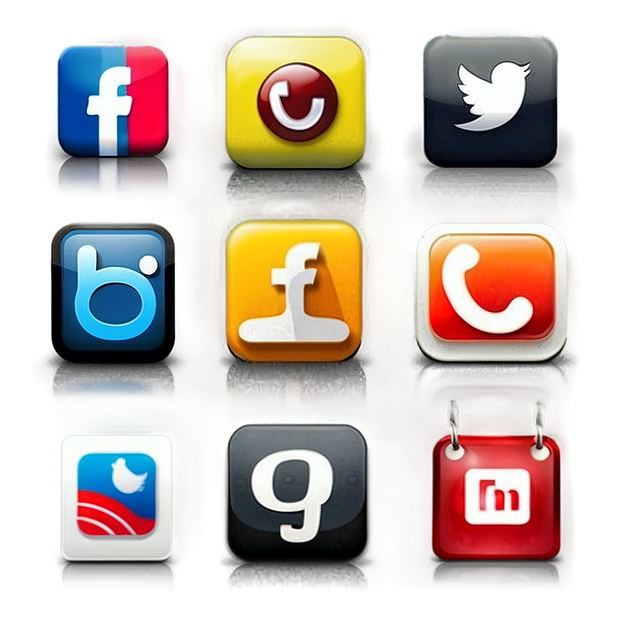 Social Media Icons For Business Png Kfc20 PNG Image