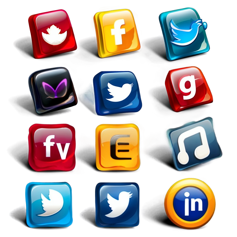 Social Media Icons For Corporate Sites Png 05252024 PNG Image