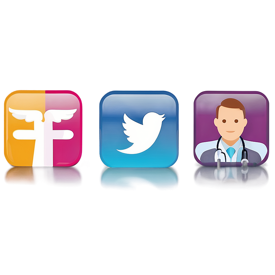 Social Media Icons For Healthcare Png 05252024 PNG Image