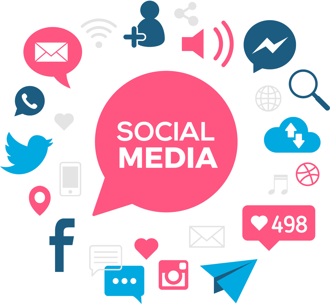 Social Media Iconsand Concepts PNG Image