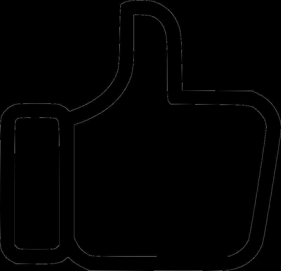 Social Media Like Icon Outline PNG Image