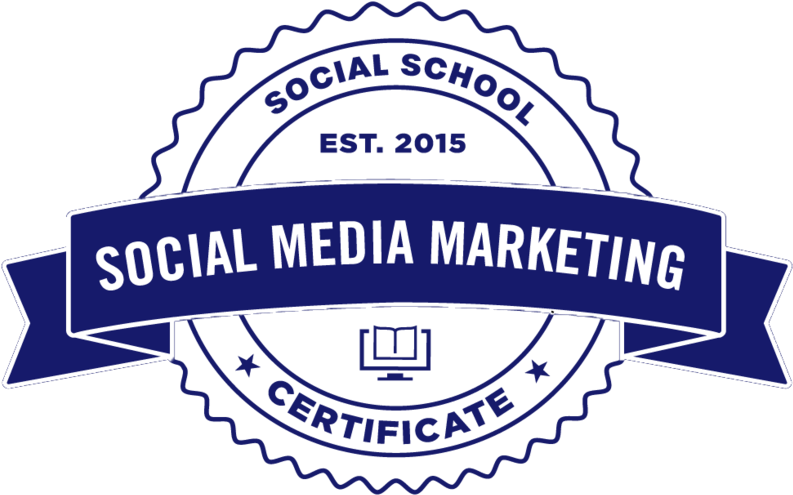 Social Media Marketing Certificate Seal PNG Image