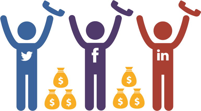 Social Media Monetization Comparison PNG Image