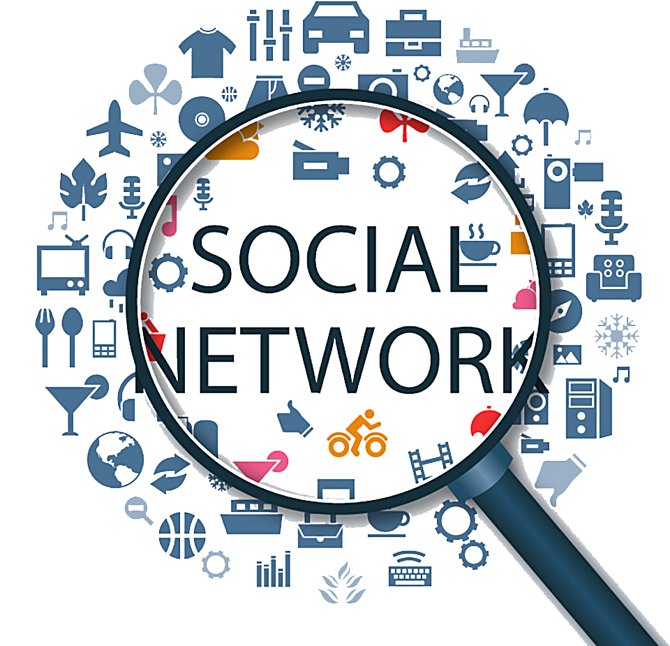 Social Network Analysis Concept PNG Image