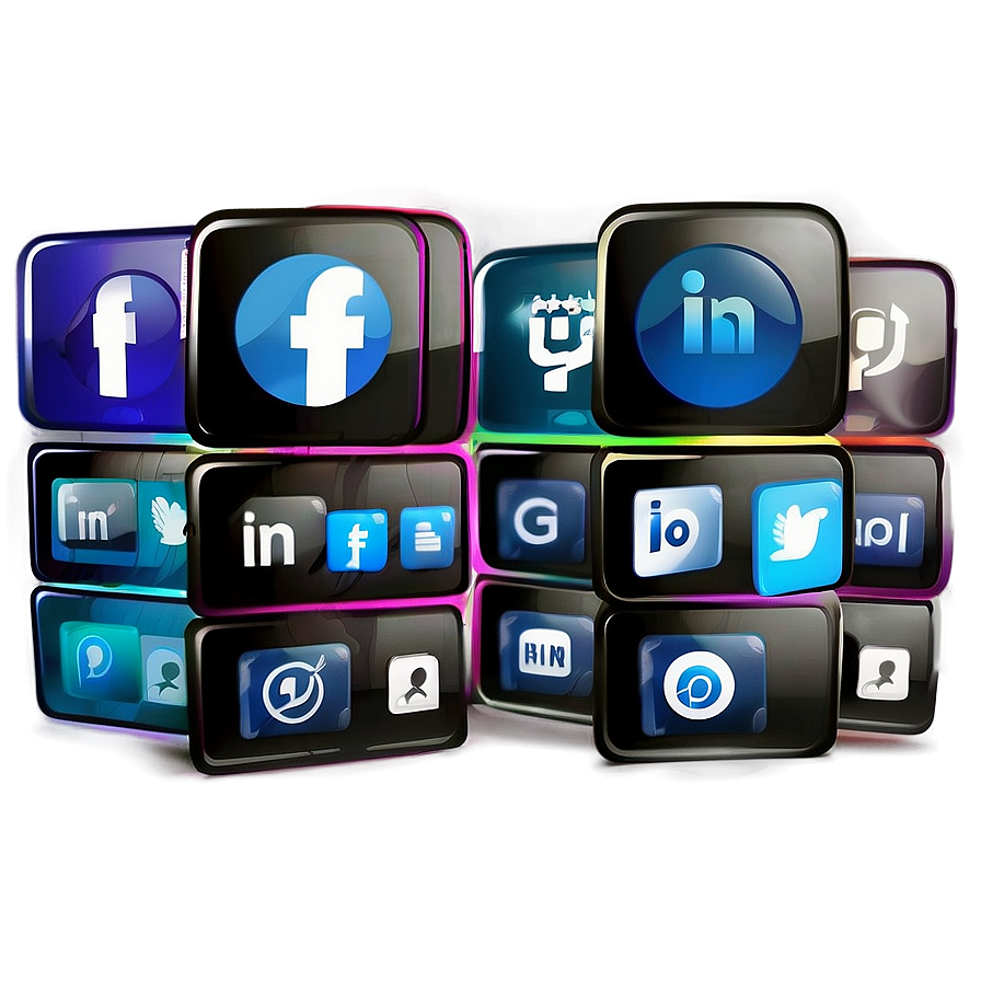 Social Network Icons Collection Png Wye74 PNG Image