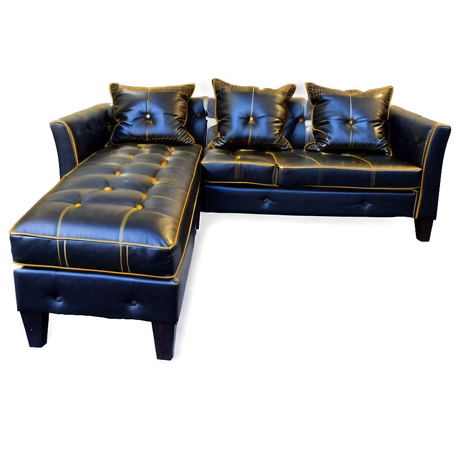 Sofa With Chaise Lounge Png Nbe PNG Image