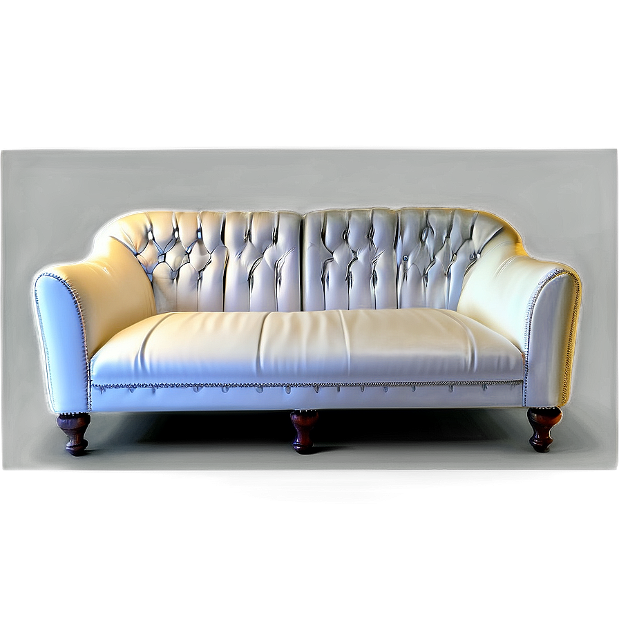 Sofa With Detailed Stitching Png 05252024 PNG Image