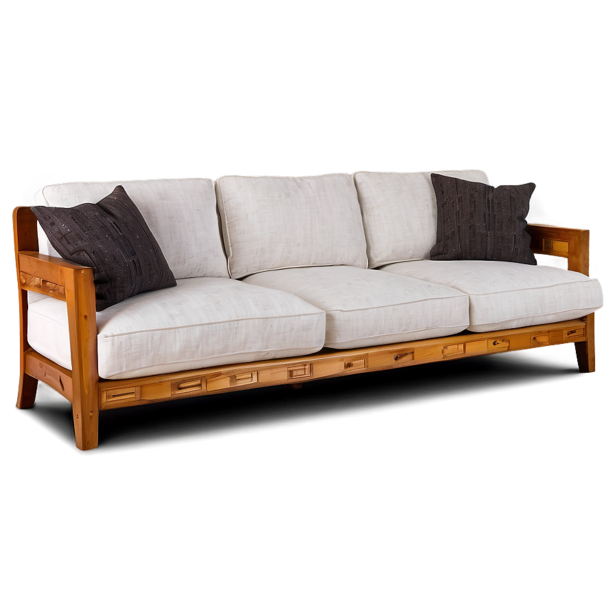 Sofa With Wooden Legs Png Imc PNG Image